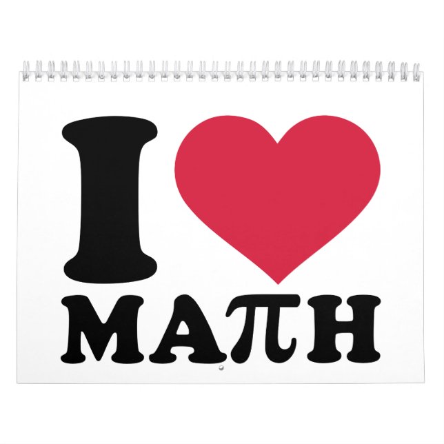 Calendrier J'aime les maths pi (Protection)