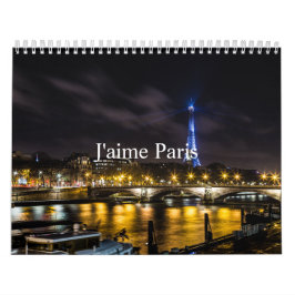 Calendrier J'aime Paris
