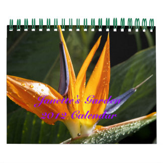 Calendrier Janette's Garden 2012