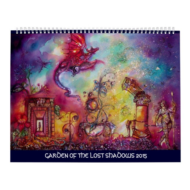 CALENDRIER JARDIN DES OMBRES PERDUES -DRAGON ROUGE VOL 2015 (Protection)