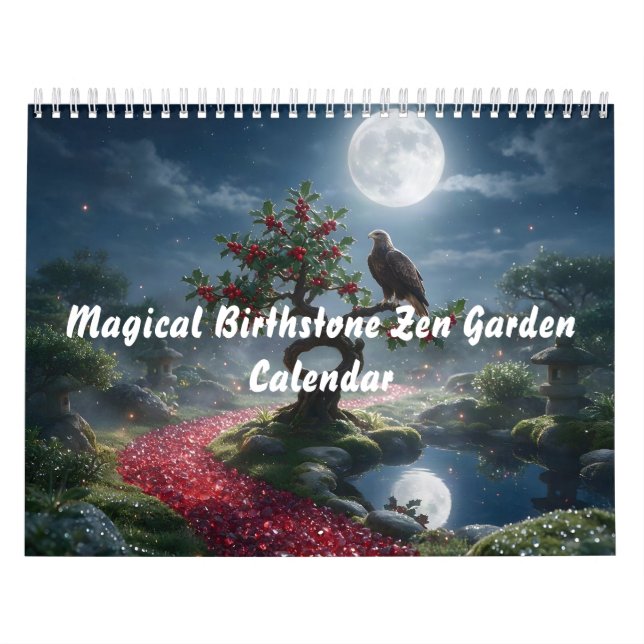 Calendrier Jardin Zen de Pierre de Naissance Magique  (Protection)