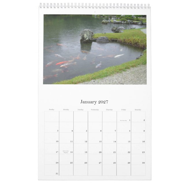 Calendrier Jardins du Japon 2010 (Jan 2027)