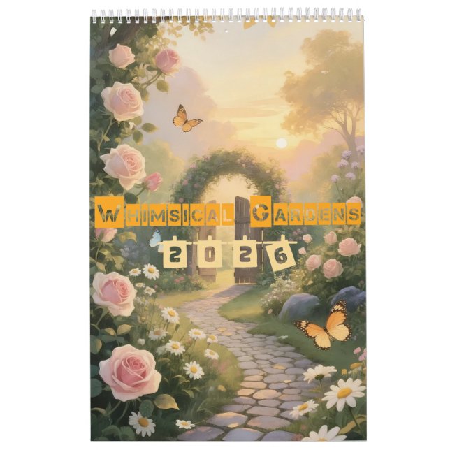 Calendrier Jardins Whimsical - Une année de nature enchantée (Protection)