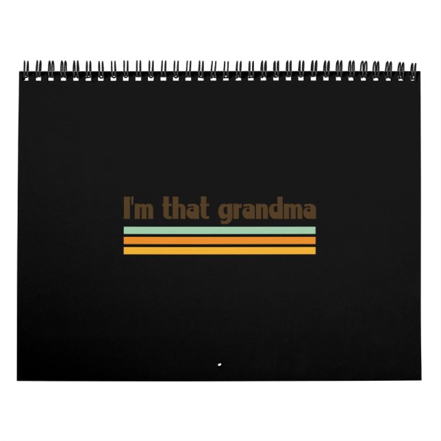 Calendrier Je suis cette grand-mère (Protection)