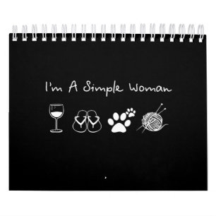 Calendrier Je suis une fille simple  Crochet Lover