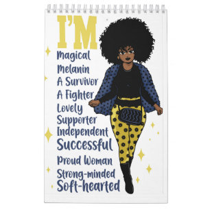 Calendrier Je suis une motivation positive inspirer mélanine 