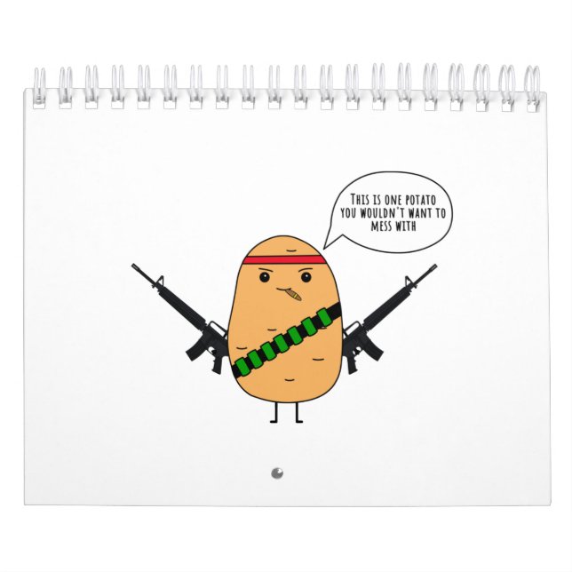 Calendrier Je suis une pomme de terre dure (Protection)