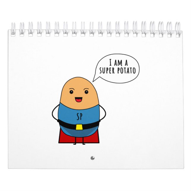 Calendrier Je suis une super pomme de terre (Protection)