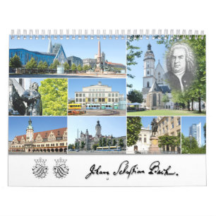 Calendrier Johann Sebastian Bach Villes et lieux