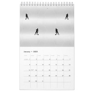 Calendrier Joueurs de football Page simple PetitCalendrier, B