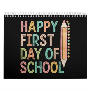 Calendrier Joyeux premier jour de rentrée scolaire