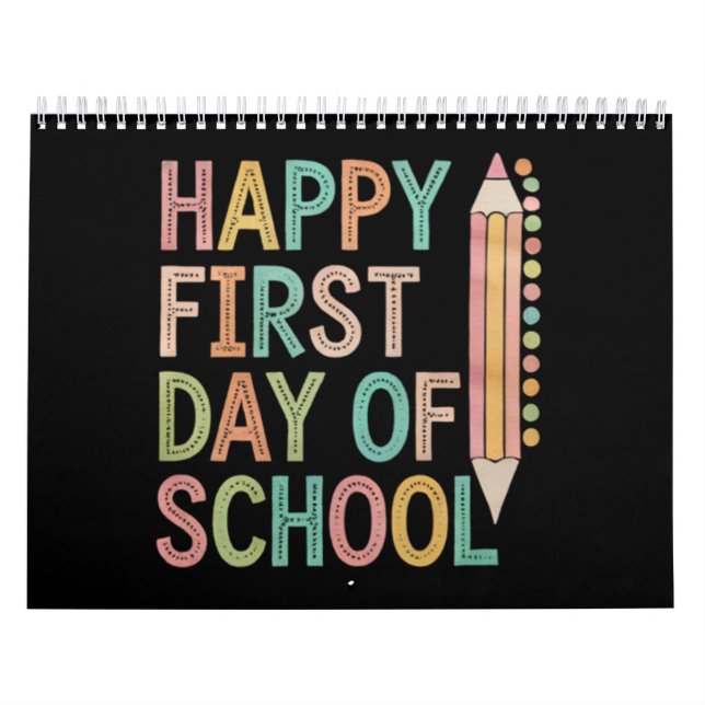 Calendrier Joyeux premier jour d'école Retour à l'école (Protection)