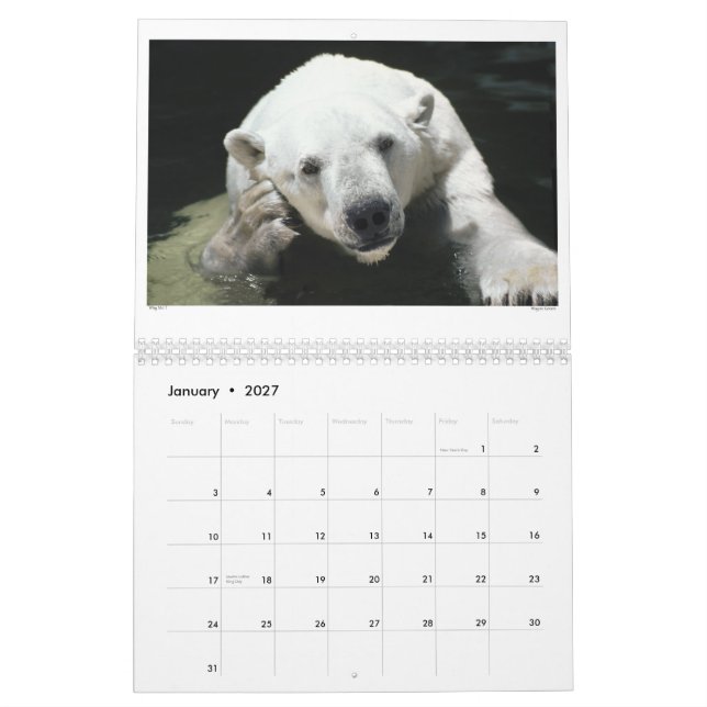 Calendrier Kalendar de Killian (Jan 2027)