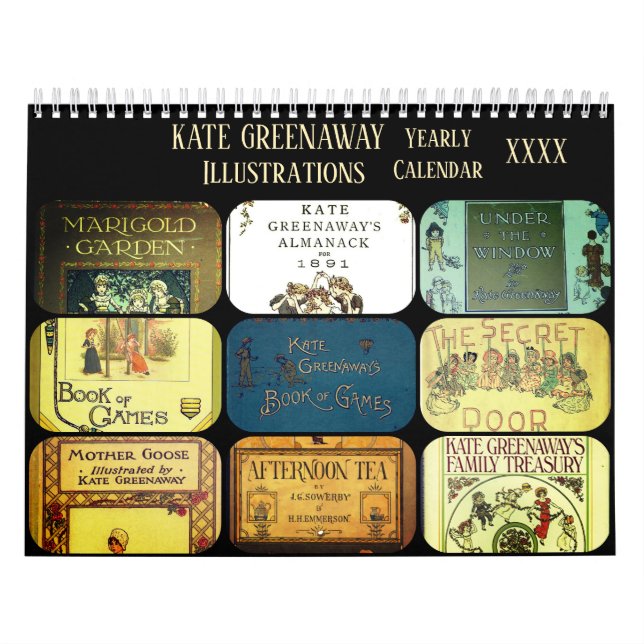 Calendrier Kate Greenaway Illustrations Personnaliser année | (Protection)