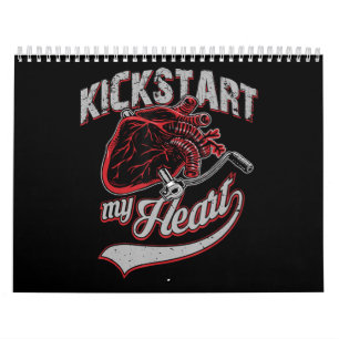 Calendrier Kickstart My Heart Motorcycle Art Cadeau
