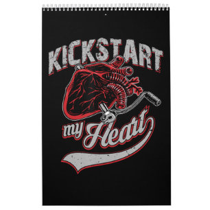 Calendrier Kickstart My Heart Motorcycle Art Cadeau