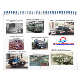 Calendrier Kirklands Bus des années 1960 et 1970