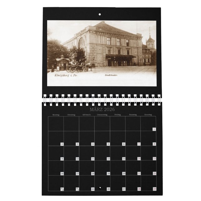 Calendrier Königsberg - Historical perspectives calendar (Mar 2026)