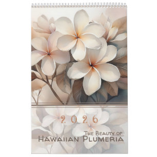 Calendrier La beauté du plumeria hawaïen