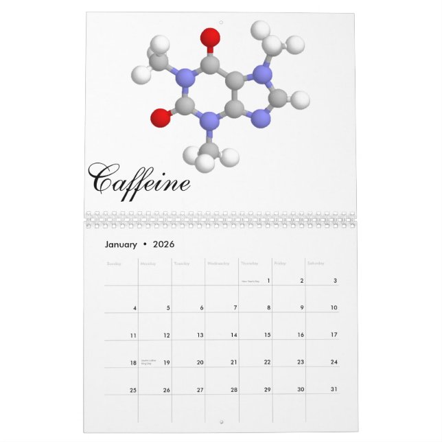 Calendrier La collection moléculaire 2011 (Jan 2026)