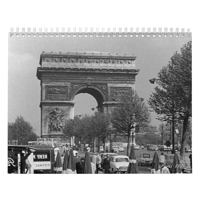 Calendrier La France vintage Paris 1970 (Protection)