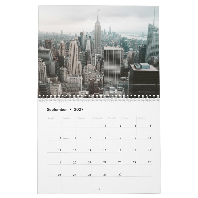 Calendrier La luxure mondiale : une année d'exploration (Sep 2027)