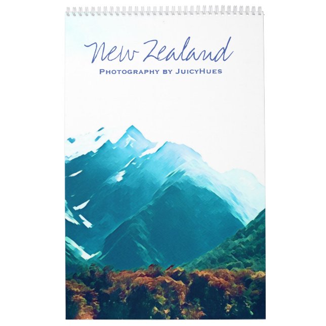 Calendrier La photographie néo-zélandaise de beaux paysages (Protection)