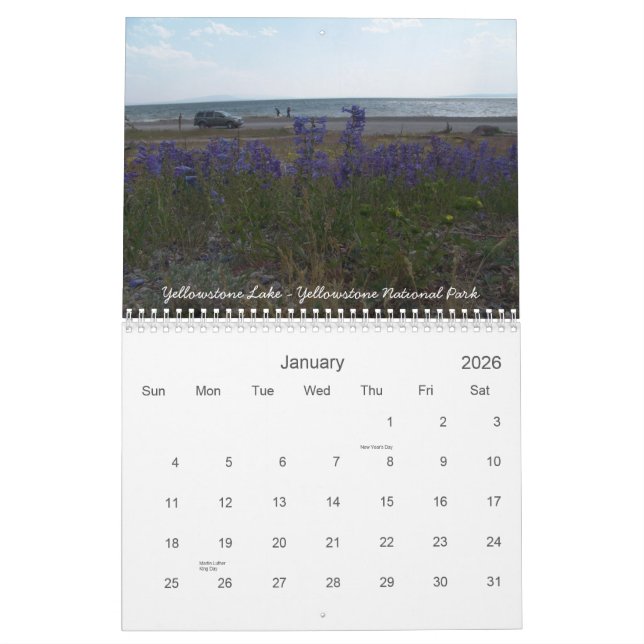 Calendrier La vie du Wyoming… (Jan 2026)