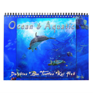 CALENDRIER LA VIE ET L'AQUATIQUE DE LA MER OCÉANIQUE