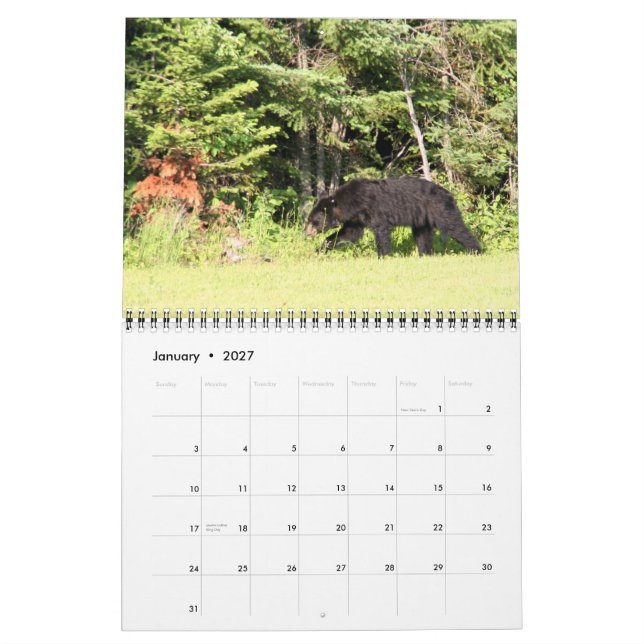 Calendrier Lac Kabetogama (Jan 2027)