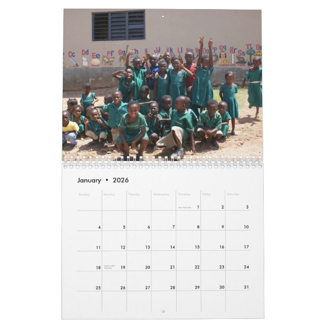 Calendrier L'Afrique volontaire - customisée (Jan 2026)