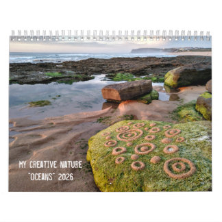 Calendrier Landart Océans 2026 galets art de plage
