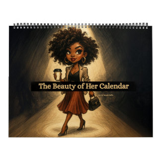 Calendrier Large Black Woman Calendar 2026