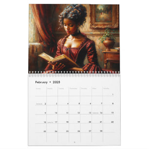 Calendrier L'art des femmes noires lisant des livres