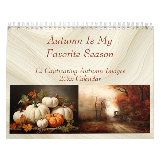 Calendrier L'automne est ma saison préférée (Protection)