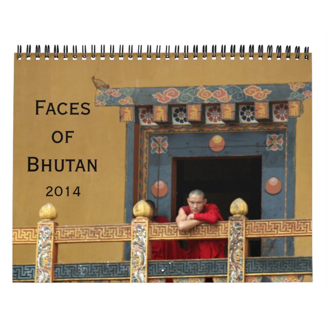 Calendrier le Bhutan fait face à 2014 (Protection)