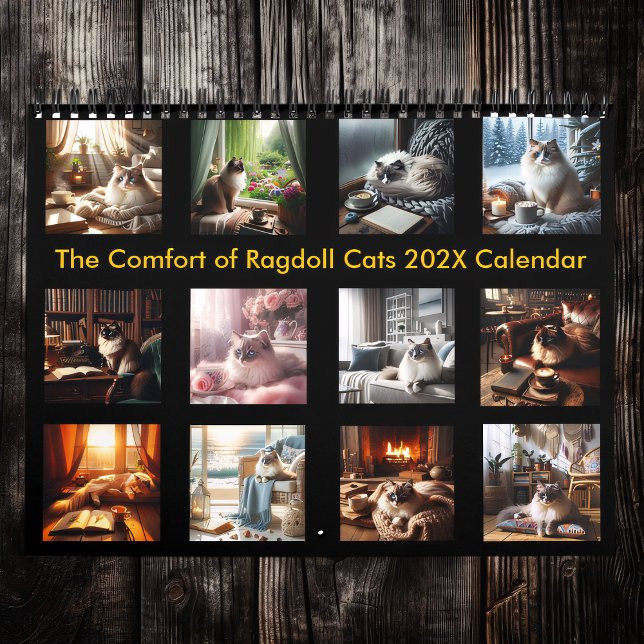 Calendrier Le confort des Ragdoll Cats 202X (Créateur téléchargé)