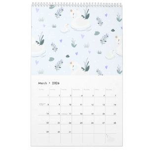 Calendrier Le Cygne couronné
