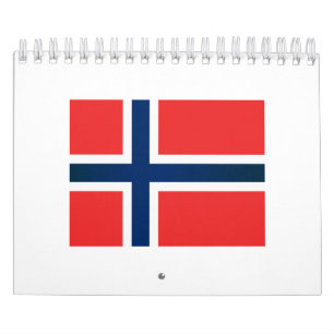 Calendrier Le drapeau de la Norvège