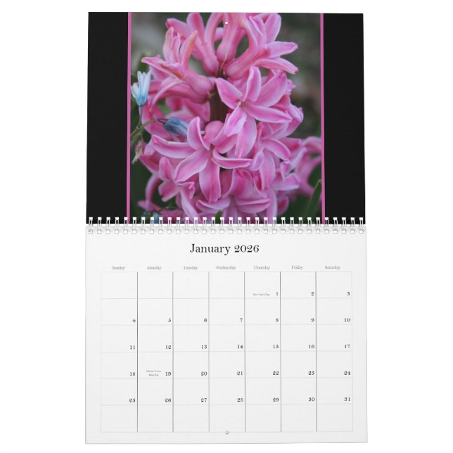 Calendrier Le jardin d'agrément de Donna (Jan 2026)
