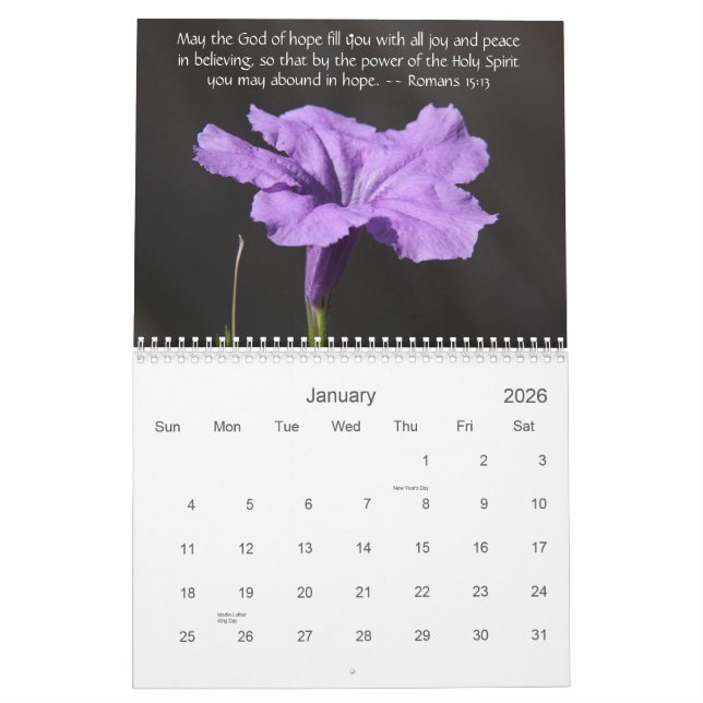 Calendrier Le jardin de la foi, 2014 classent, avec des (Jan 2026)