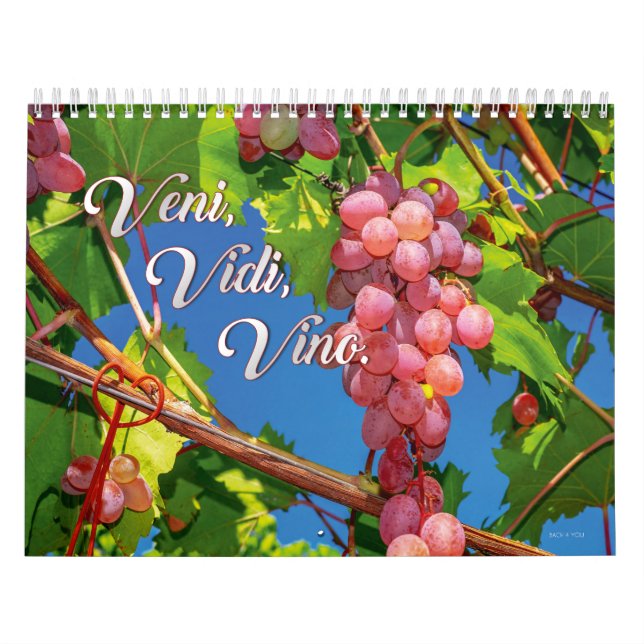 Calendrier Le Mur des Vins Calender - Veni, Vidi, Vino. (Protection)