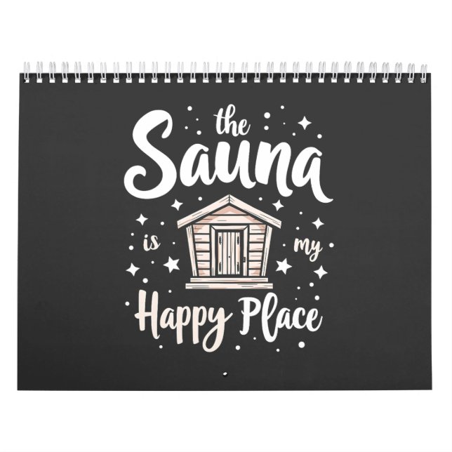 Calendrier Le sauna est mon endroit heureux (Protection)