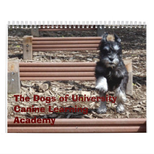Calendrier Les chiens de l'académie de étude canine