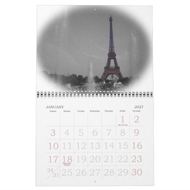 Calendrier Les couleurs de la vie (Jan 2027)