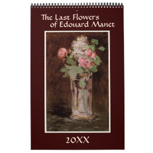 Calendrier Les dernières fleurs d'Edouard Manet