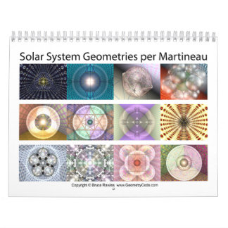 Calendrier Les géométries de système solaire par Martineau