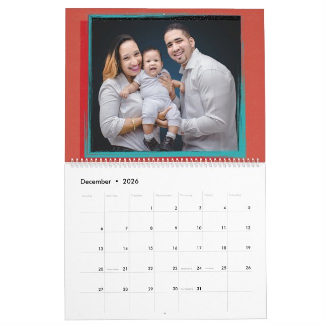 Calendrier Les photos de famille créent votre propre (Dec 2026)