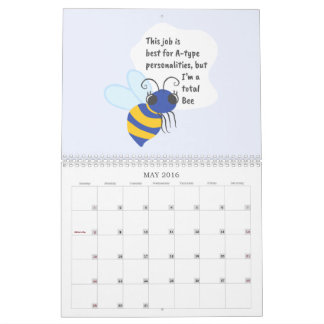 Calendrier Les puns animaux : triste édition travailleur