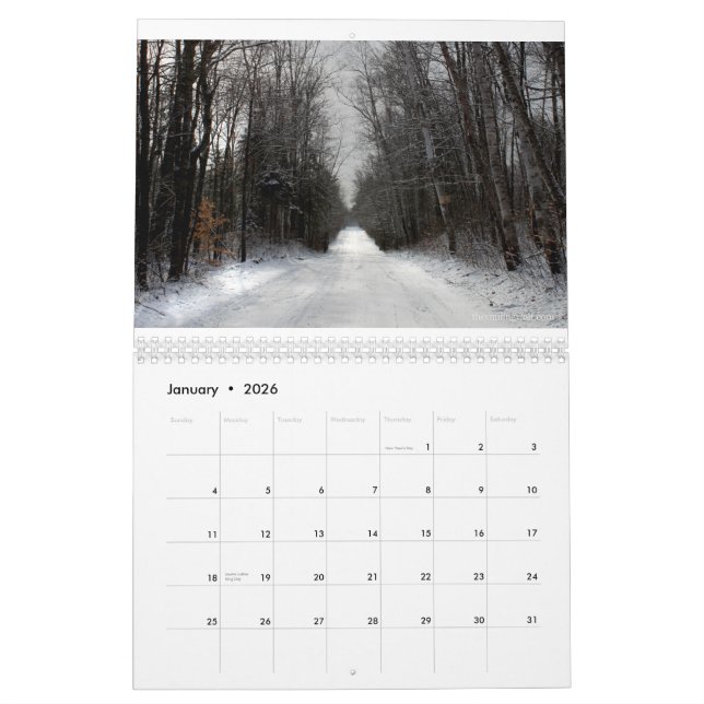 Calendrier Les saisons changeantes de la péninsule supérieure (Jan 2026)